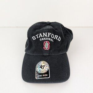 Stanford Cardinal Hat ‘47 Brand Black Embroidered Cap Adjustable NCAA NWT